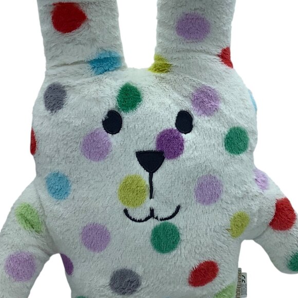 Craftholic Bunny Rabbit Polka Dot Plush Stuffed Animal Soft Toy 18” Lovey Ears - Picture 2 of 6